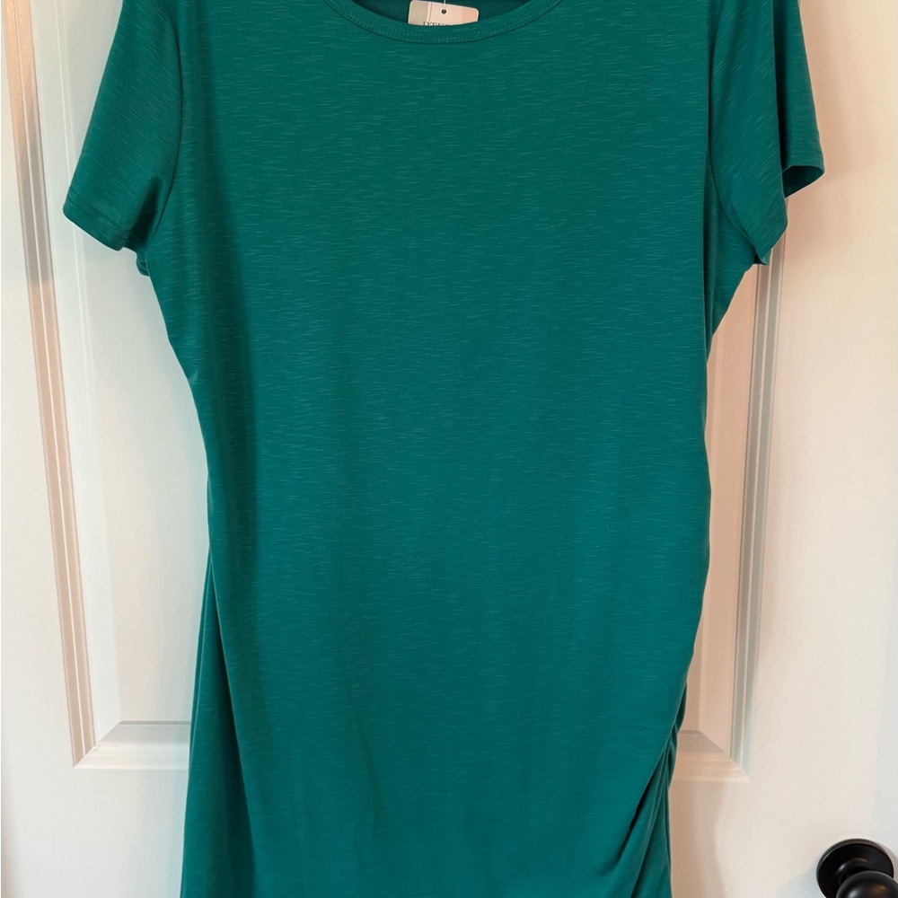 Elegant Teal Mini Dress